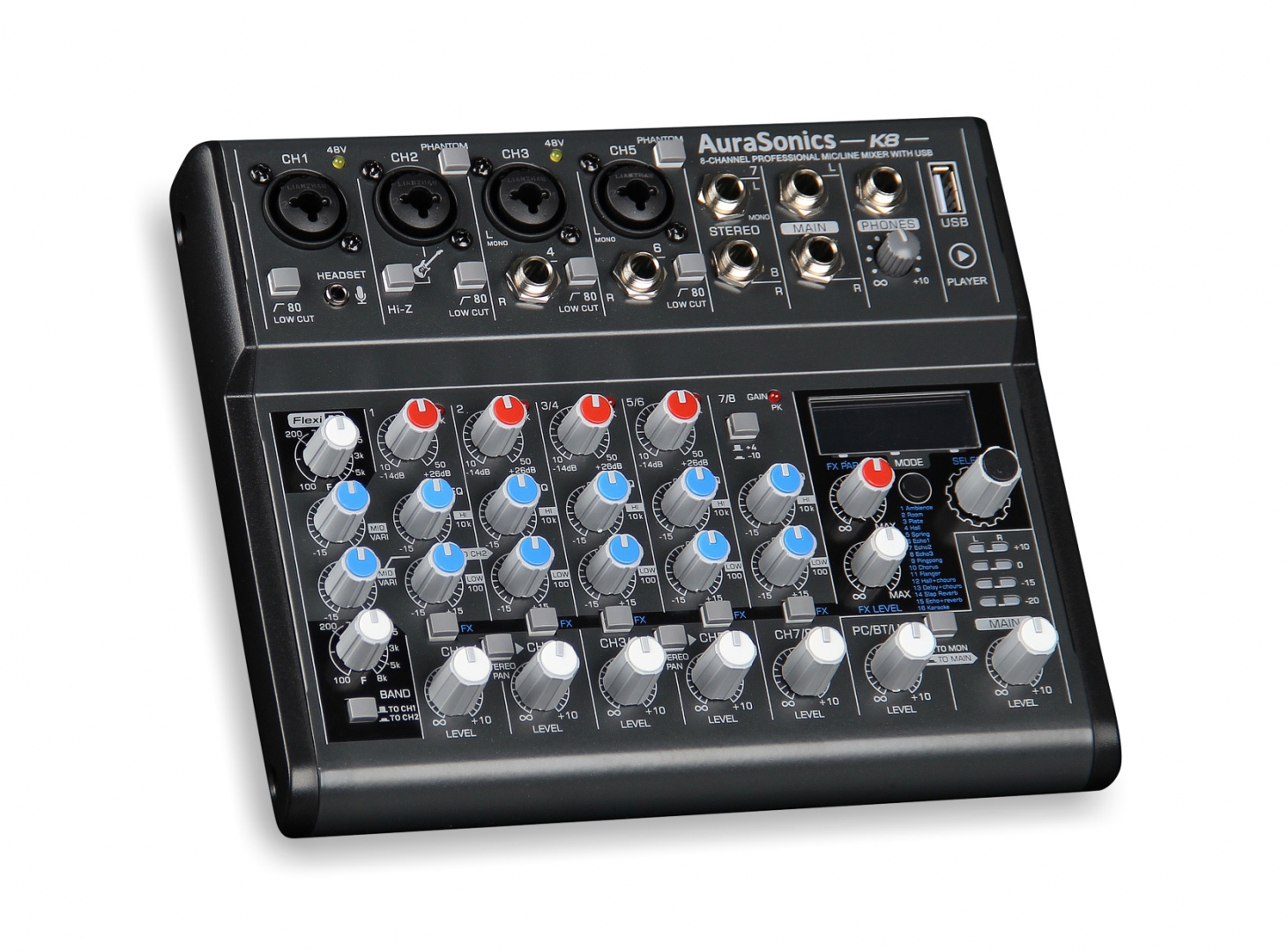 AuraSonics K8 компактный микшерный пульт в Великом Устюге