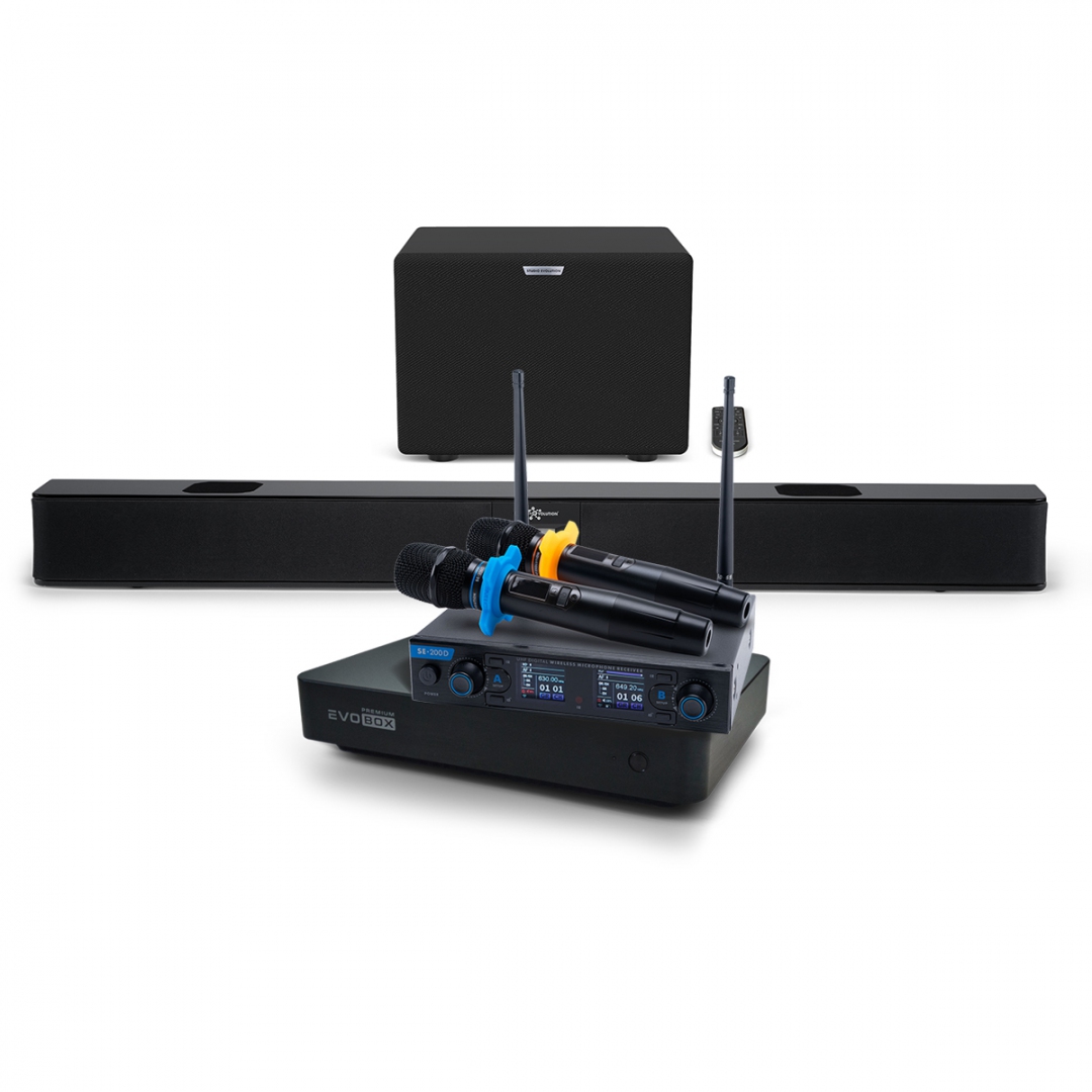 Hi-End караоке-система EVOBOX Premium + EvoSoundBar (саундбар с караоке) в Великом Устюге