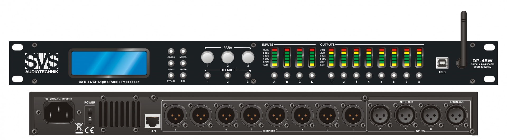 SVS Audiotechnik DP-48W Цифровой процессор: 4 входа 8 выходов в Великом Устюге