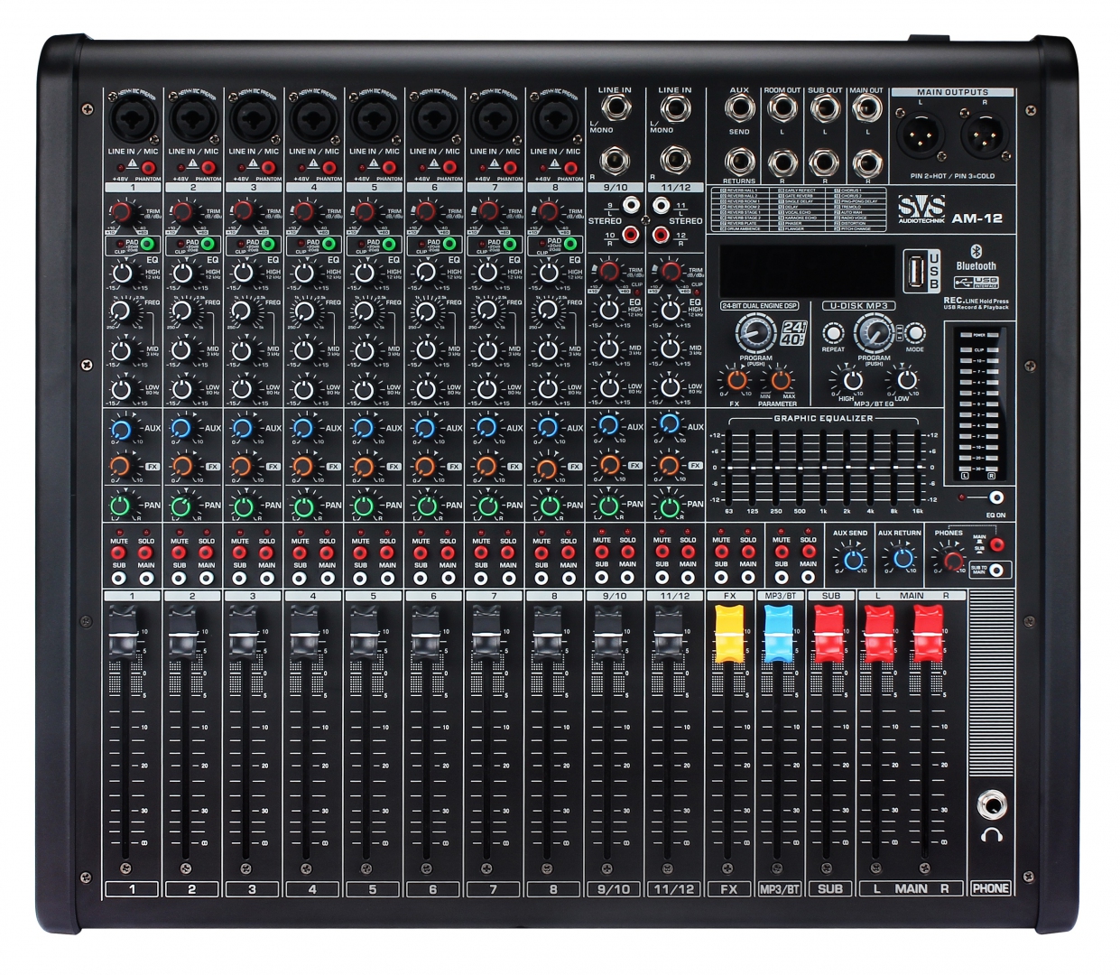 SVS Audiotechnik mixers AM-12 Микшерный пульт аналоговый, 12-канальный в Великом Устюге