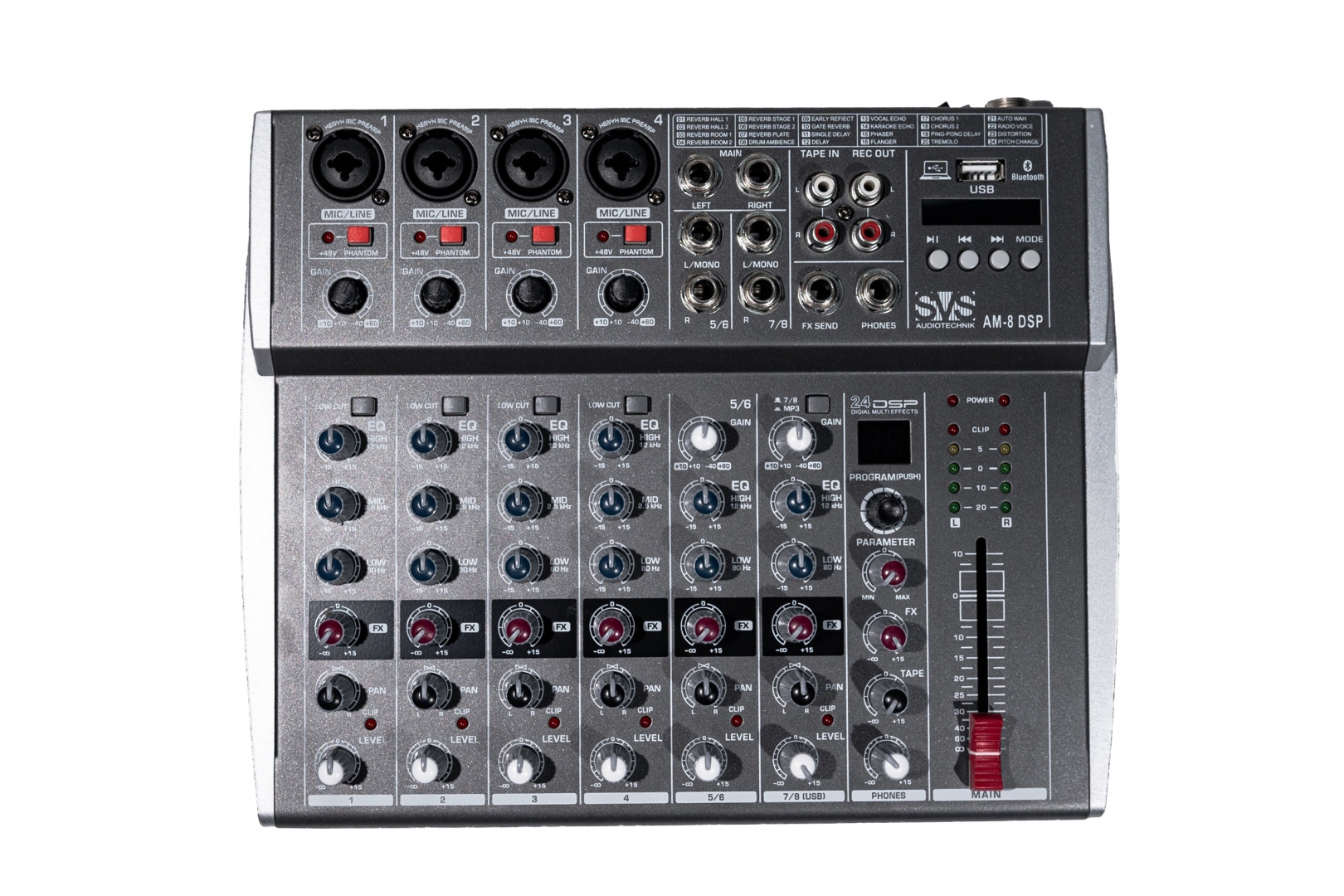 SVS Audiotechnik mixers AM-8 DSP Микшерный пульт аналоговый, 8-канальный в Великом Устюге